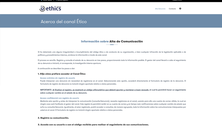 imagen de funcionalidad de aplicacion web ethics